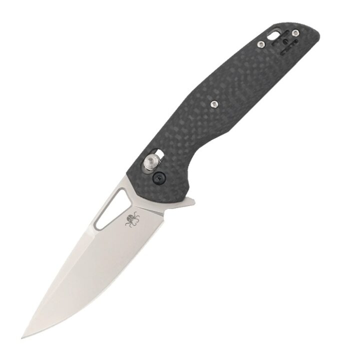 B03 BRAG KRAKEN CARBON FIBER HANDLE D2 STEEL KNIVES