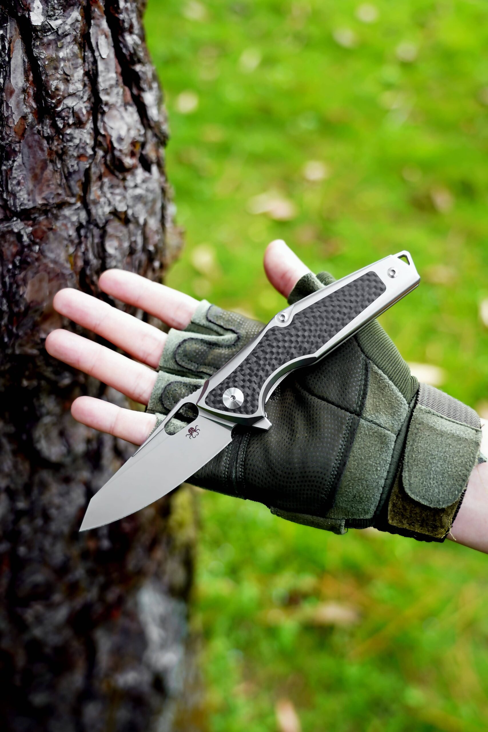 B07 ALBIR KRAKEN TITANIUM HANDLE AND M390 BLADE