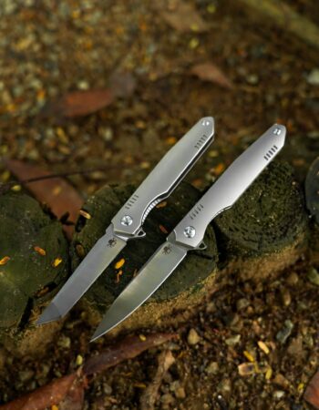 B01 RAEF KRAKEN TITANIUM HANDLE AND M390 BLADE KNIVES