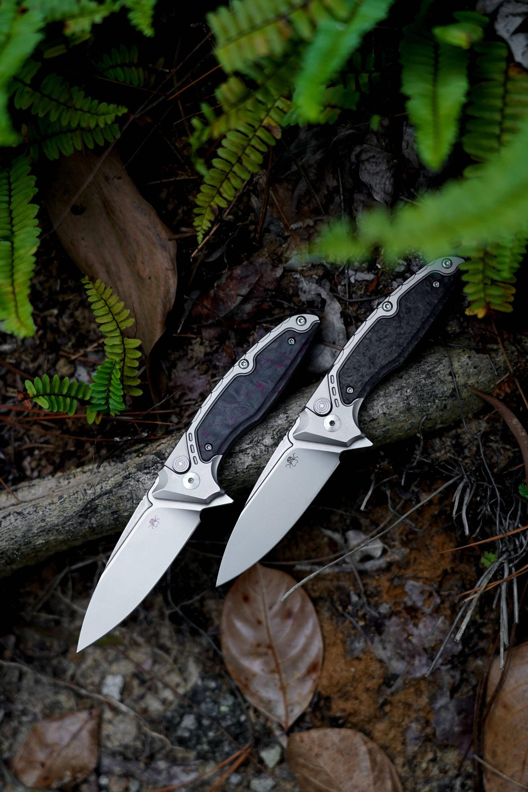 B05 HERMOD KRAKEN TITANIUM HANDLE AND M390 BLADE KNIVES