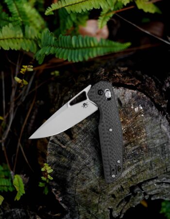 B03 BRAG KRAKEN CARBON FIBER HANDLE D2 STEEL KNIVES