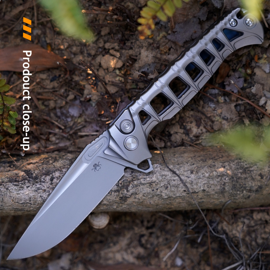 B09 SKALDR TITANIUM HANDLE AND M390 BLADE KNIVES