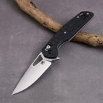 B03 BRAG KRAKEN CARBON FIBER HANDLE D2 STEEL KNIVES