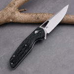 B03 BRAG KRAKEN CARBON FIBER HANDLE D2 STEEL KNIVES