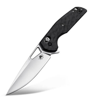 B03 BRAG KRAKEN CARBON FIBER HANDLE D2 STEEL KNIVES