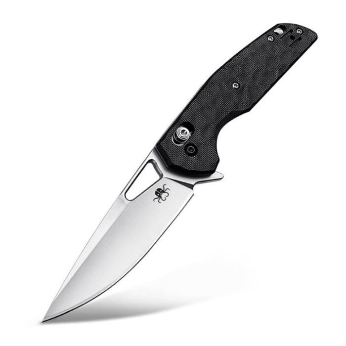 B03 BRAG KRAKEN CARBON FIBER HANDLE D2 STEEL KNIVES