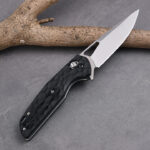 B03 BRAG KRAKEN CARBON FIBER HANDLE D2 STEEL KNIVES