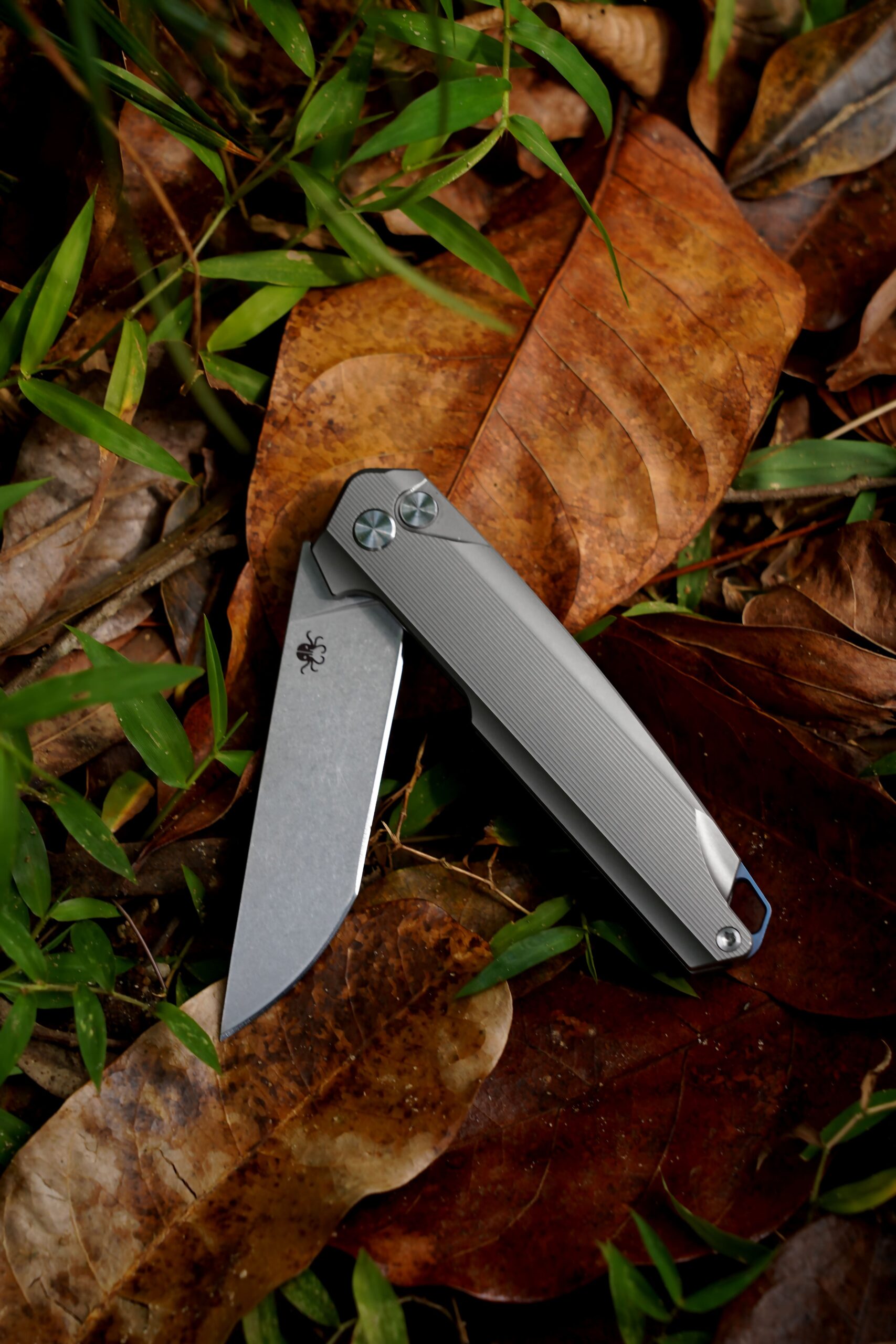 B02 FARN KRAKEN TITANIUM HANDLE 14C28N STEEL KNIVES